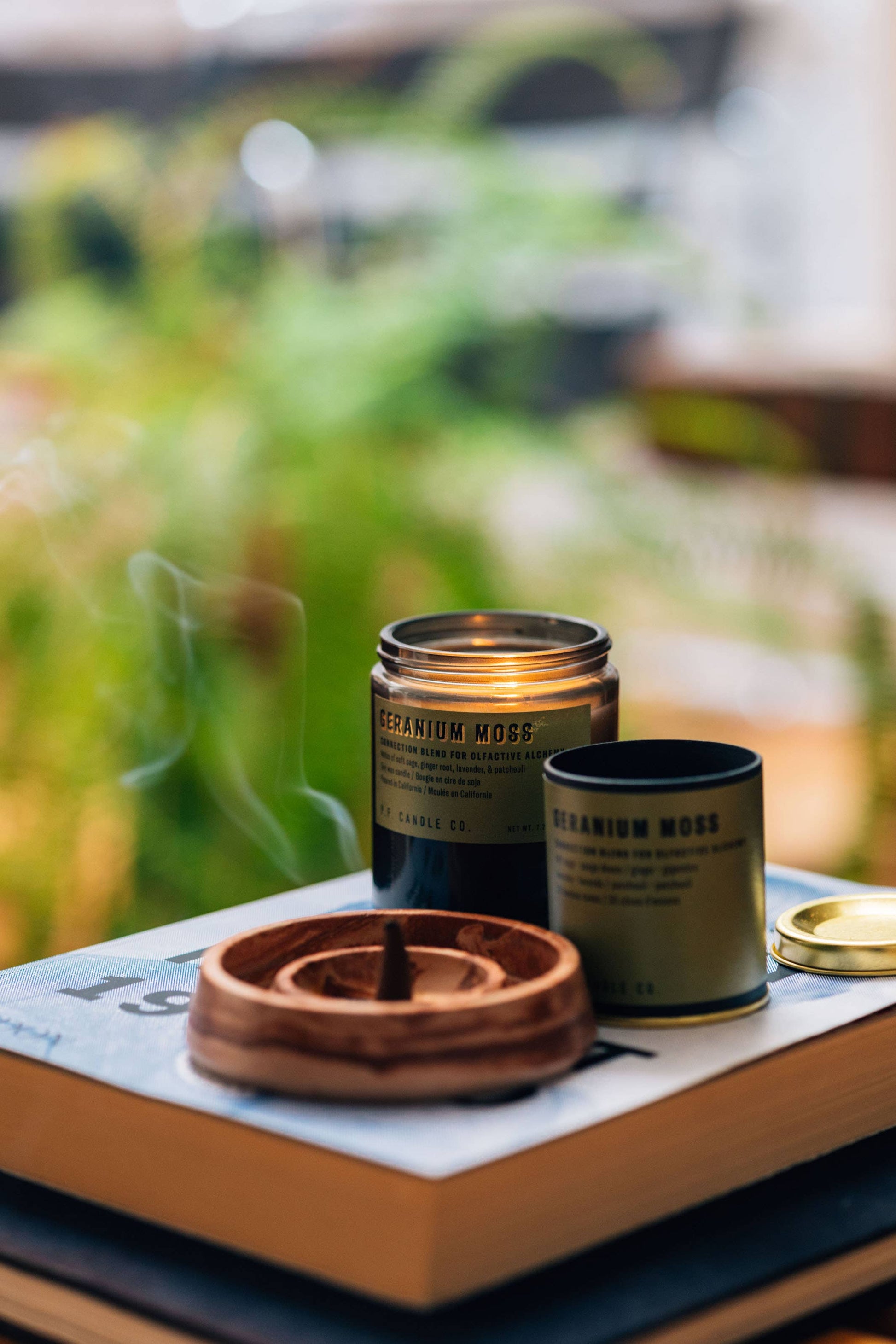 Geranium Moss - 7.2 oz Alchemy Soy Candle - Lake Oswego Flowers