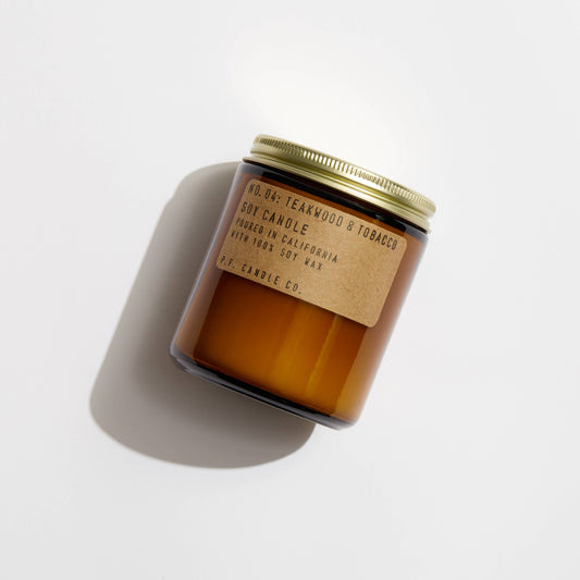 Teakwood & Tobacco - 7.2 oz Standard Soy Candle - Lake Oswego Flowers