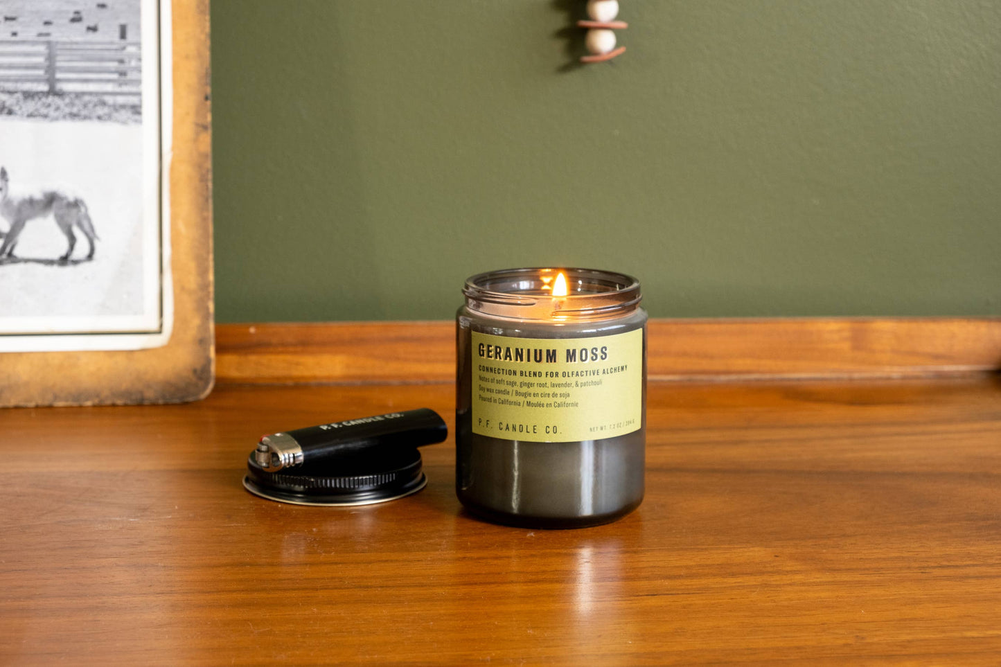 Geranium Moss - 7.2 oz Alchemy Soy Candle - Lake Oswego Flowers
