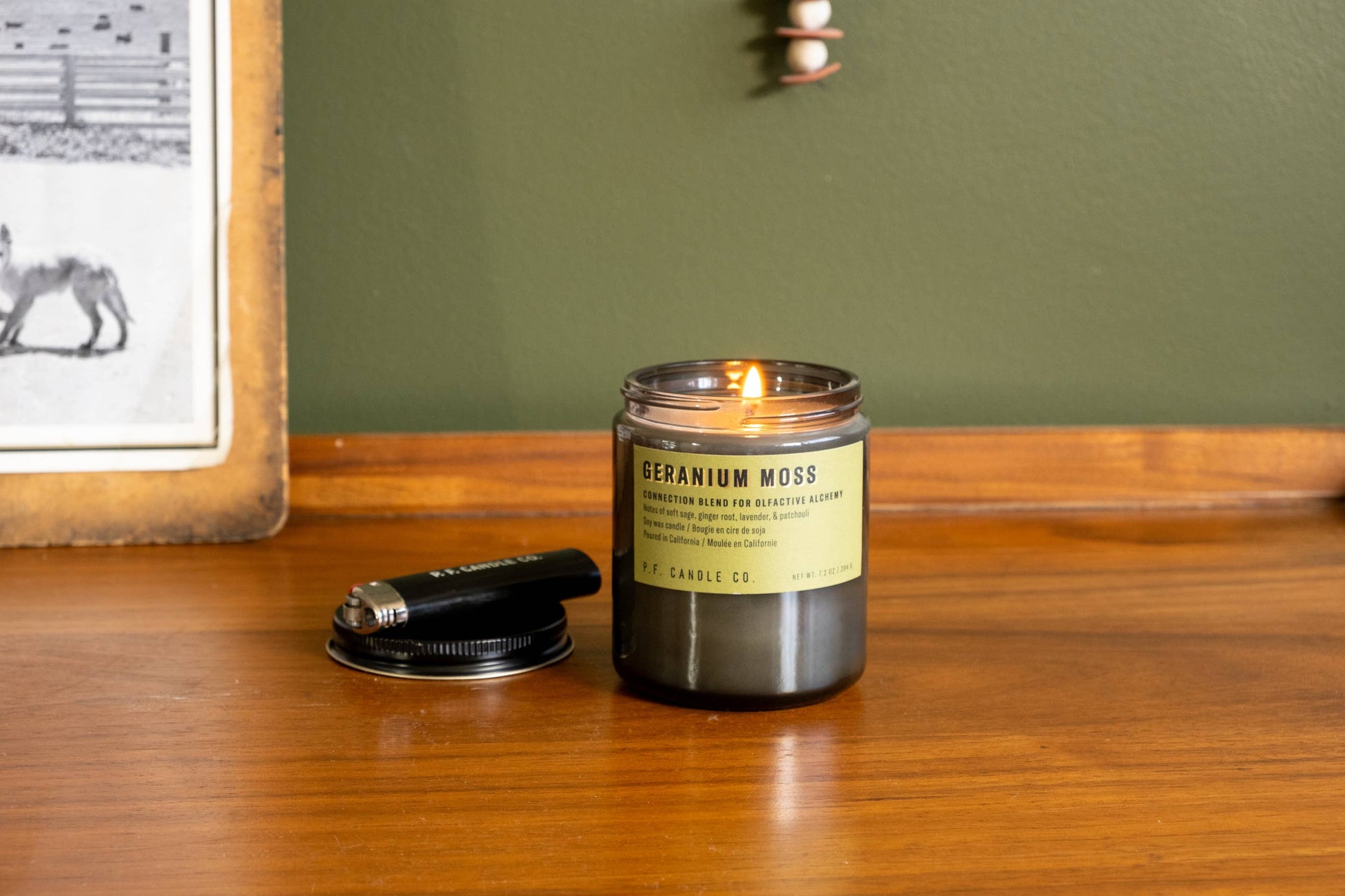 Geranium Moss - 7.2 oz Alchemy Soy Candle - Lake Oswego Flowers