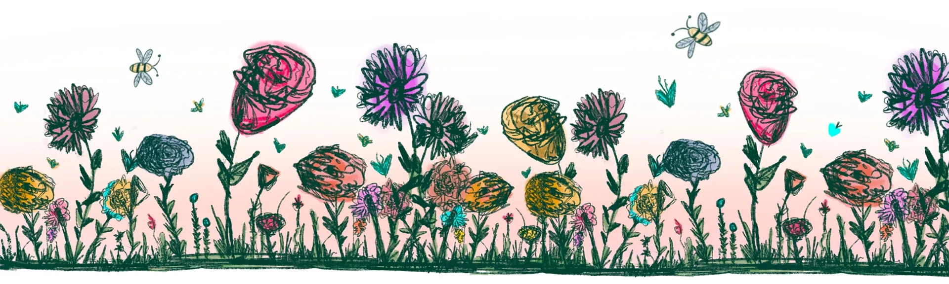 Lake Oswego Flower Delivery Home Footer Image of Drawing of Flowers