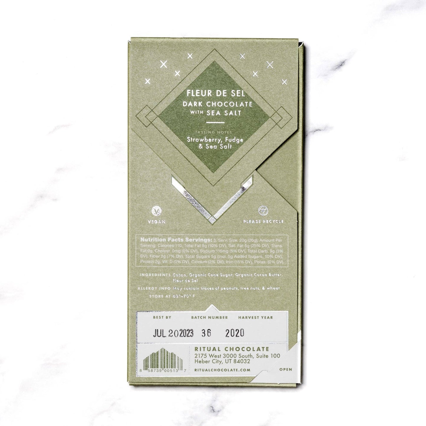 Ritual Chocolate - Fleur De Sel, 70% Cacao - Lake Oswego Flowers
