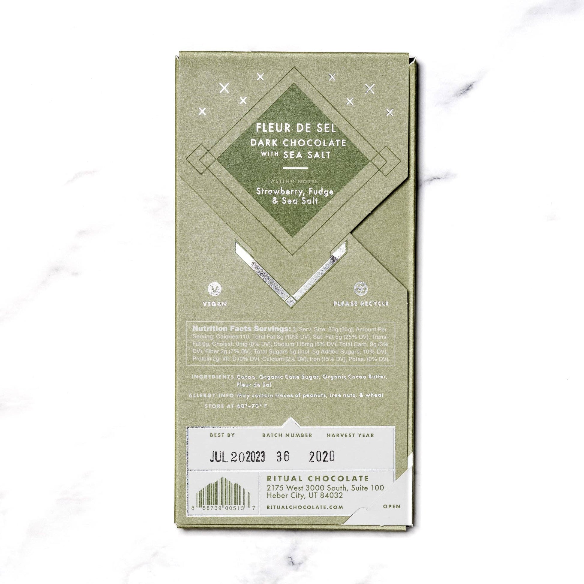 Ritual Chocolate - Fleur De Sel, 70% Cacao - Lake Oswego Flowers
