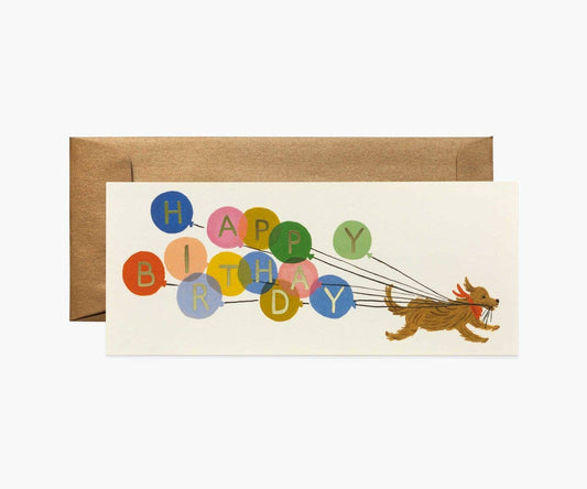 Balloon Birthday Money Card - Lake Oswego Flowers