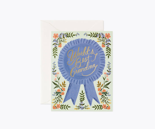 World's Best Grandma Card - Lake Oswego Flowers