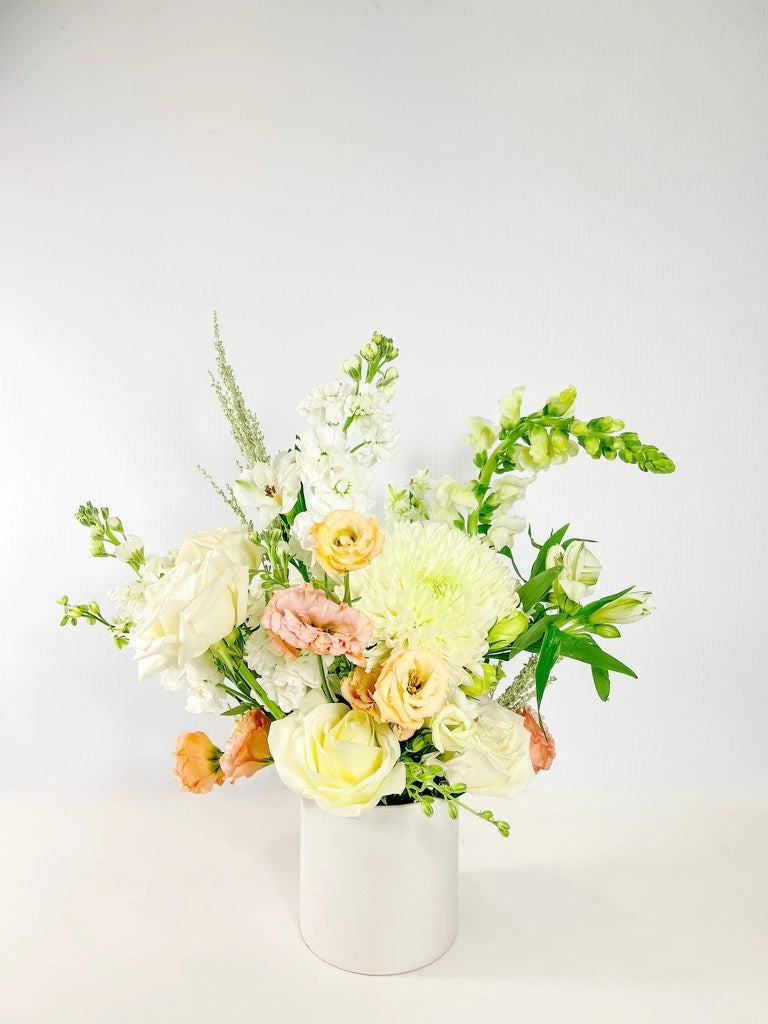 Classic Arranged flowers in Neutral palette, Portland Metro same-day delivery