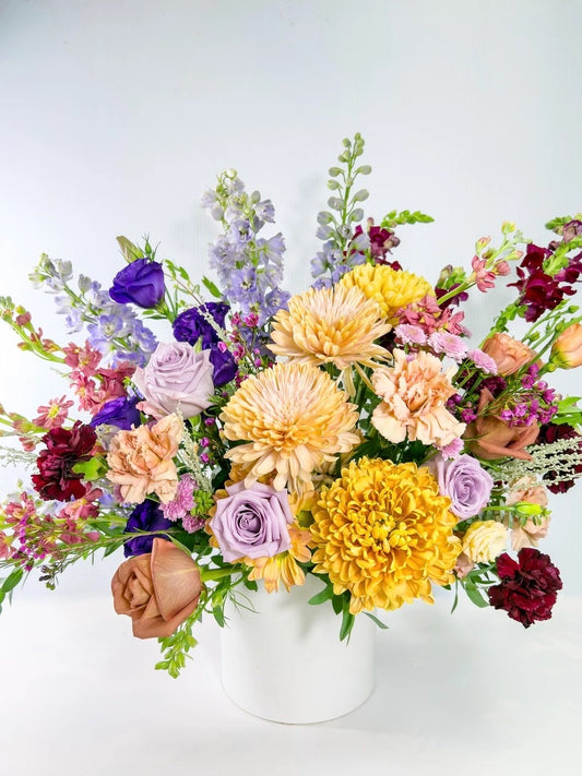 Luxe Arranged Flowers in Seasonal Autumn palette, Portland Metro same-day delivery