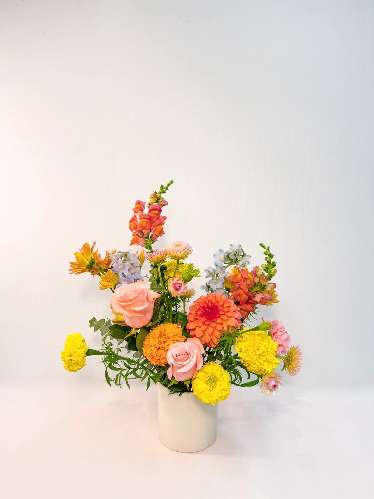 Petite Arranged flowers in Vibrant palette, Portland Metro same-day delivery