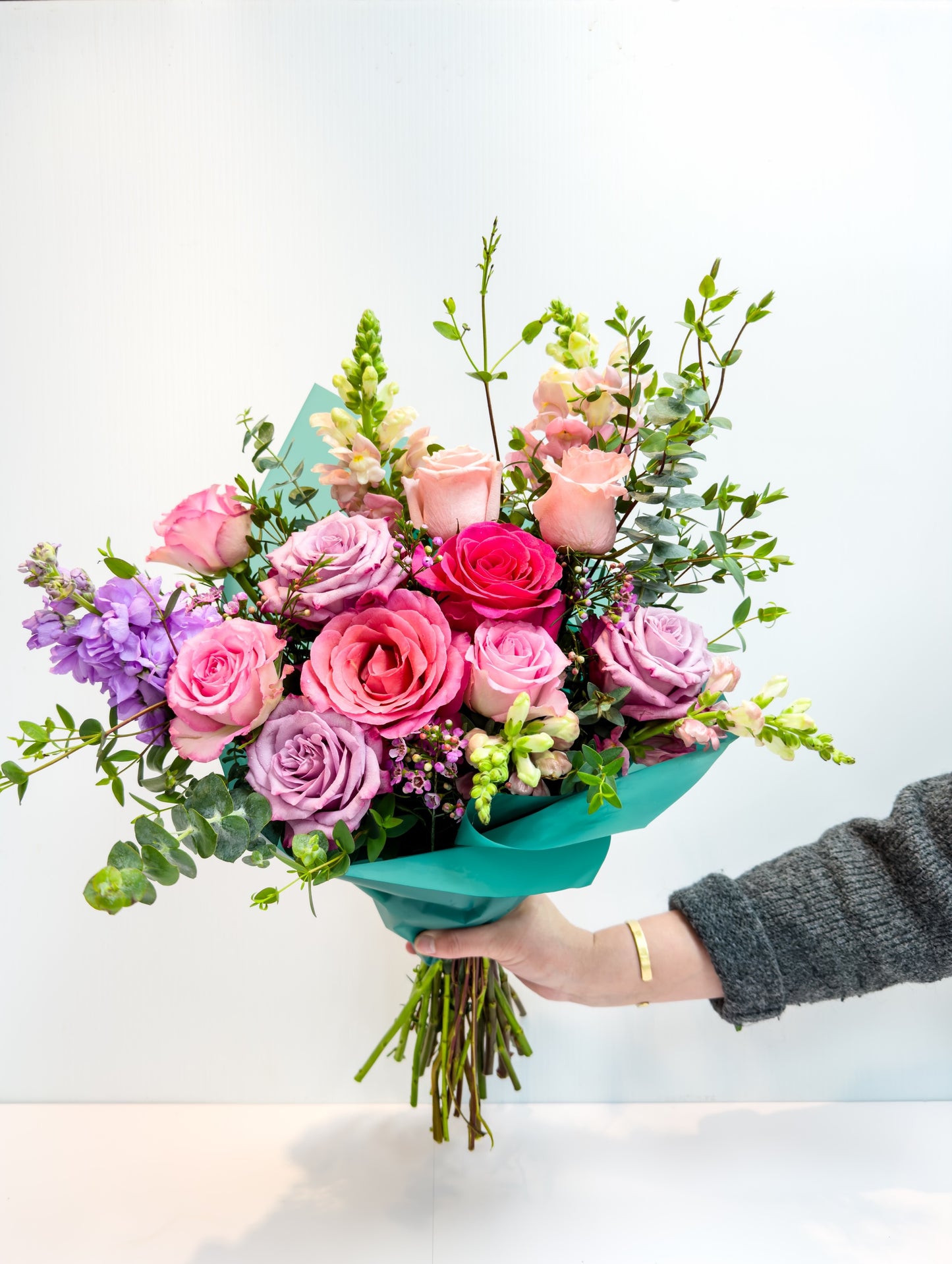 Sweetheart Wrapped Bouquet - Lake Oswego Flowers