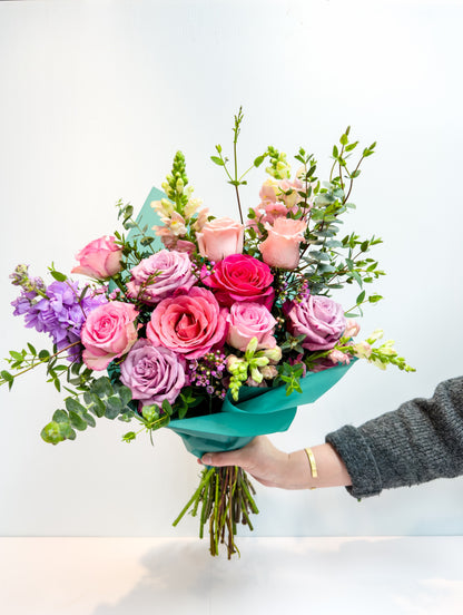 Sweetheart Wrapped Bouquet - Lake Oswego Flowers